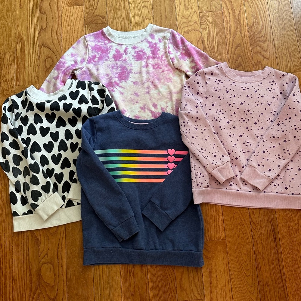 Girls GUC Cat & Jack sweatshirts size M (7/8)